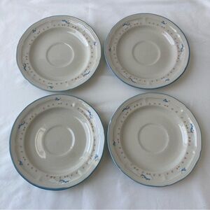 Brickoven Country Goose Saucers Aunt Rhody 6.5” Plate Vintage 90s Granny Cottage